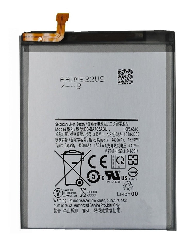 Batterie de remplacement pour Samsung Galaxy A70 2019 (A705), EB-BA705ABN EB-BA705ABU EB-BA705ABE Batterie de remplacement pour Samsung Galaxy A70 2019 (A705), EB-BA705ABN EB-BA705ABU EB-BA705ABE